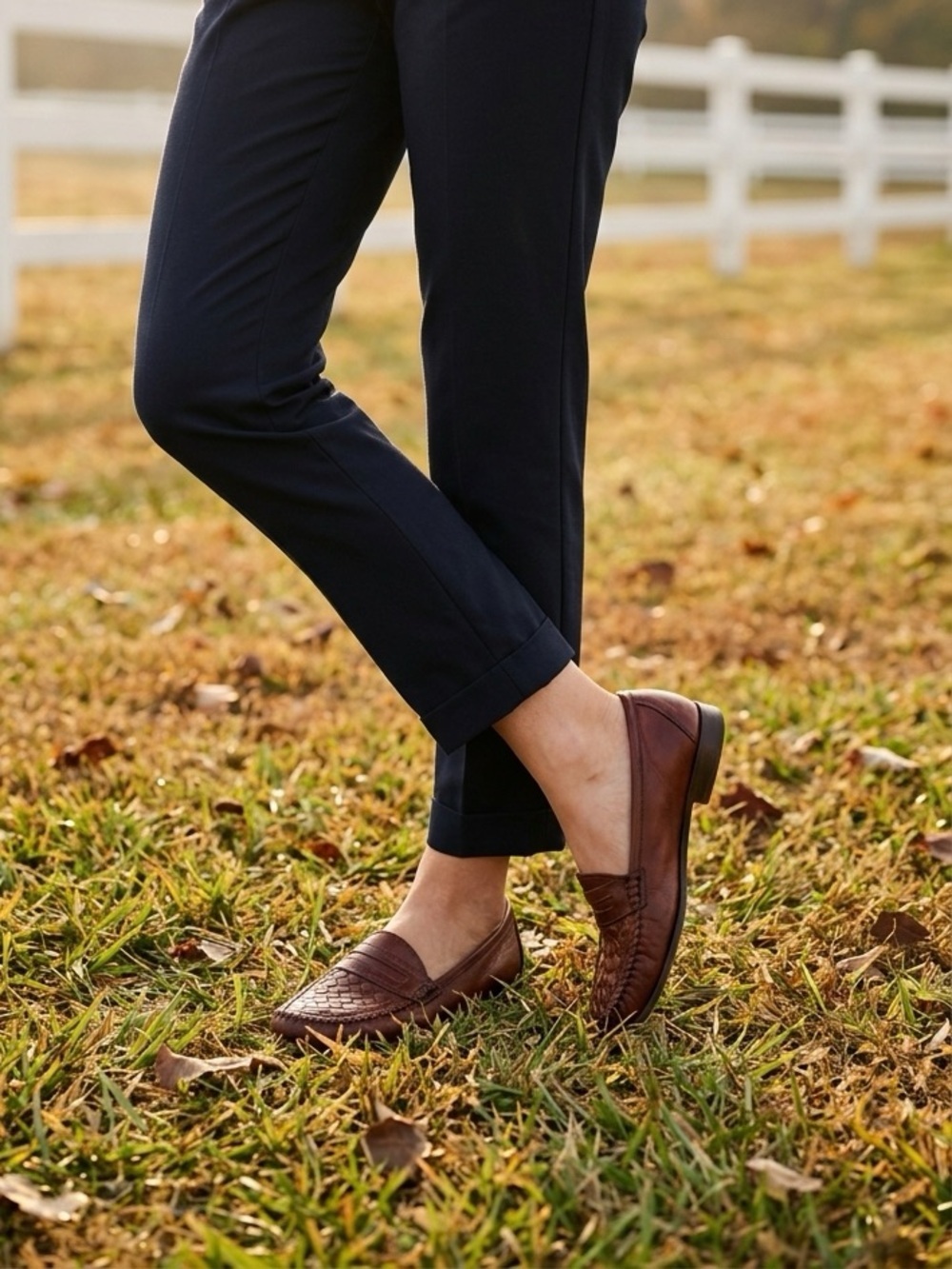 Jean Pier Clemente Women’s Maroon Leather Loafers – Size 9.5 | Made in Brazil |
